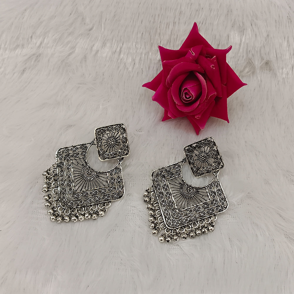 Jewels Oxidised Plated Dangler Earrings