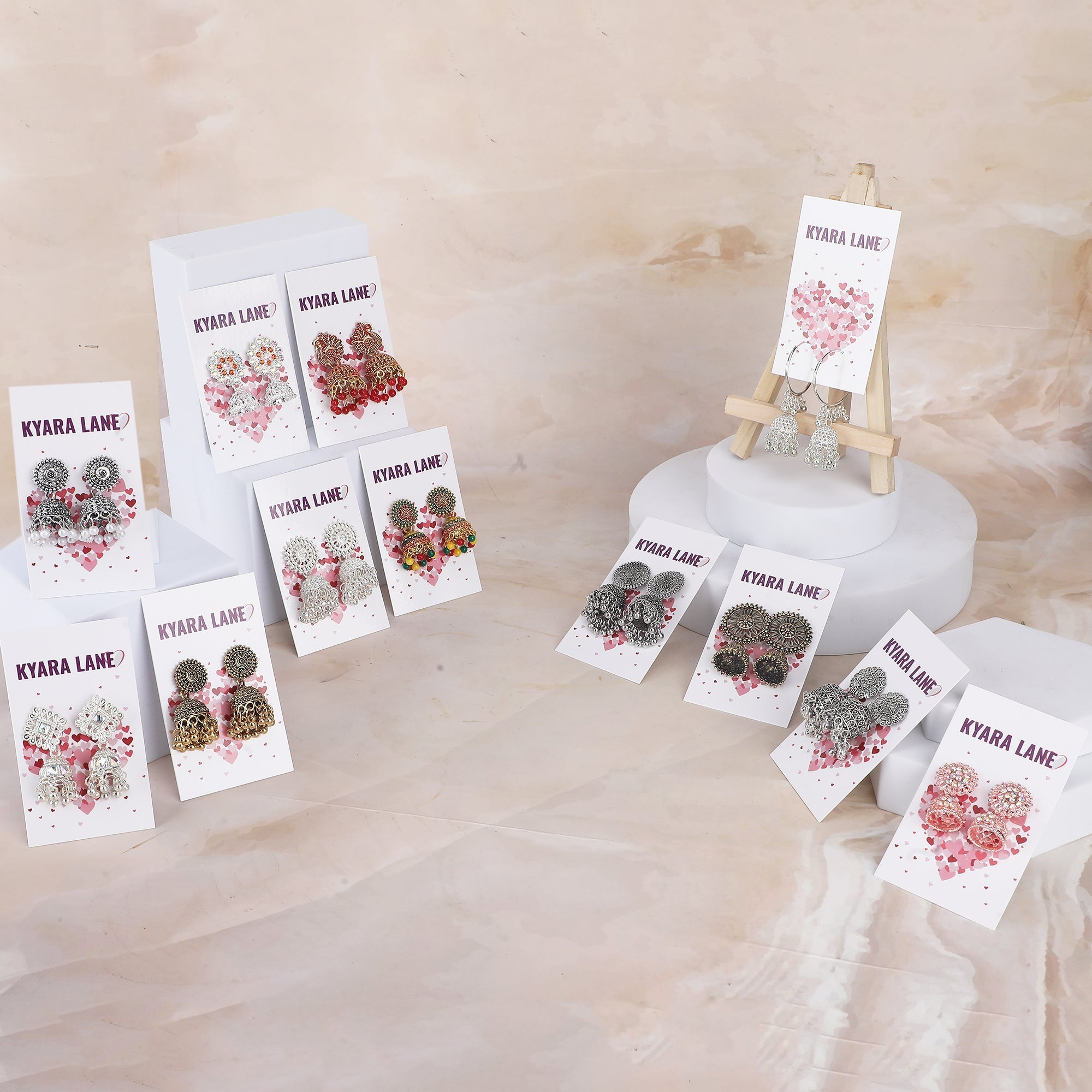 jhumki earrings. (pack of 12)