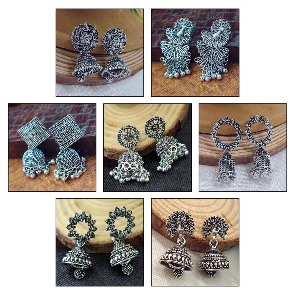 Shingar Set of 7 Earrings Combo pack
