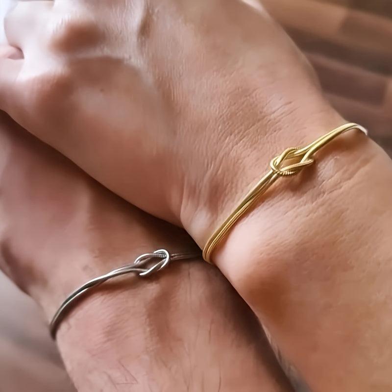 Snake Bone Chain Couples Bracelets Set for Anniversary Gift