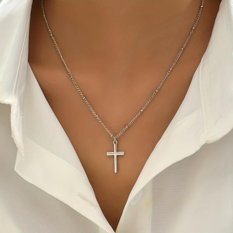 Minimalist Cross Pendant Necklace