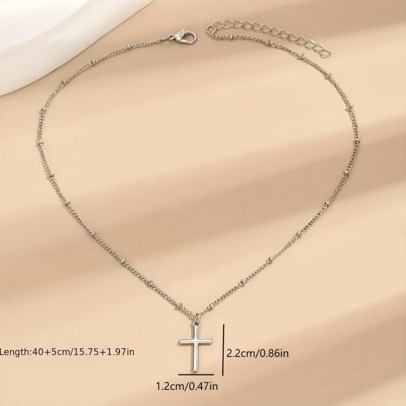 Minimalist Cross Pendant Necklace