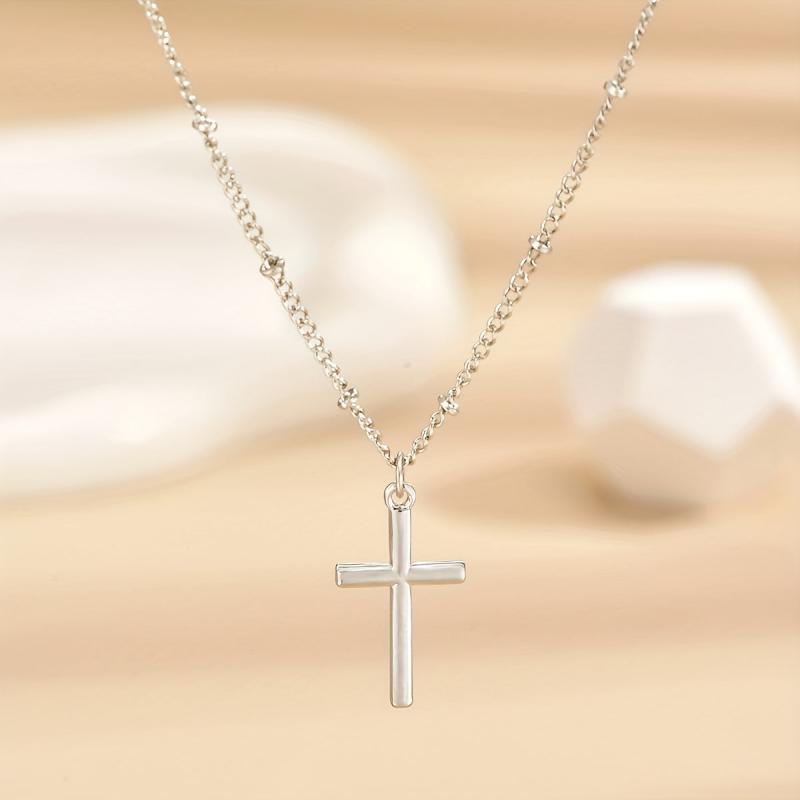 Minimalist Cross Pendant Necklace