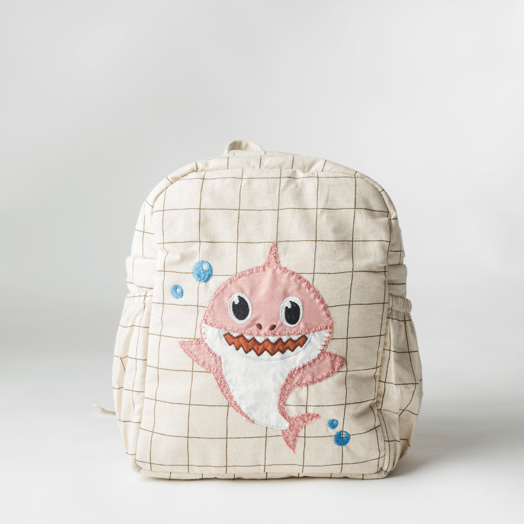 Pink Shark do do School Bag (Personalise)