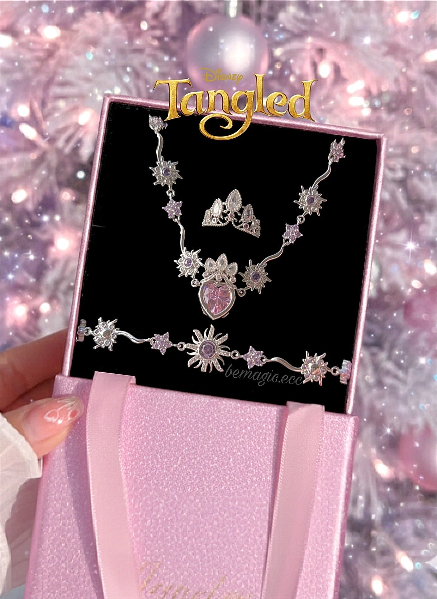 Set completo Rapunzel Plateado💜👑☀️