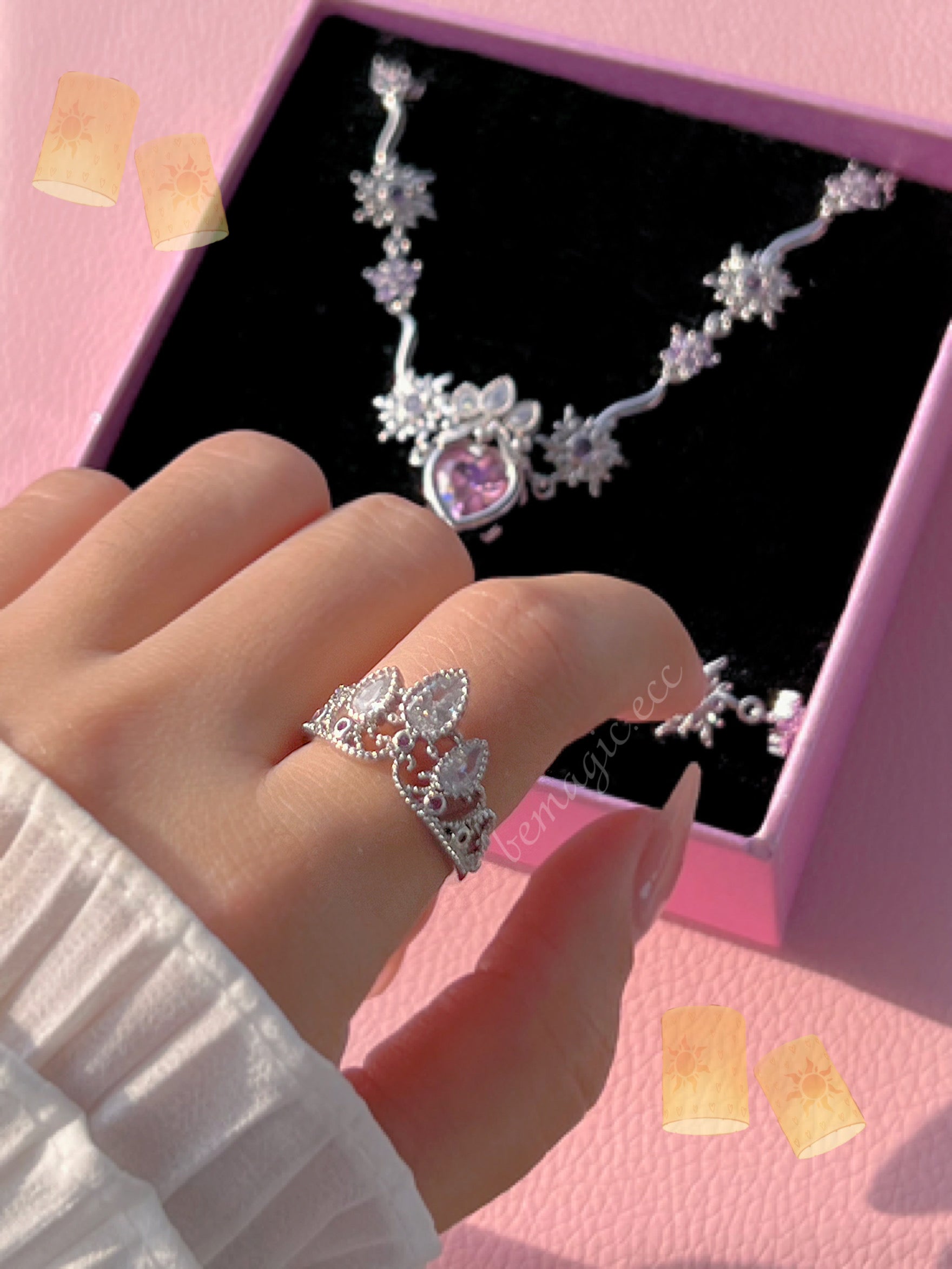 Set completo Rapunzel Plateado💜👑☀️