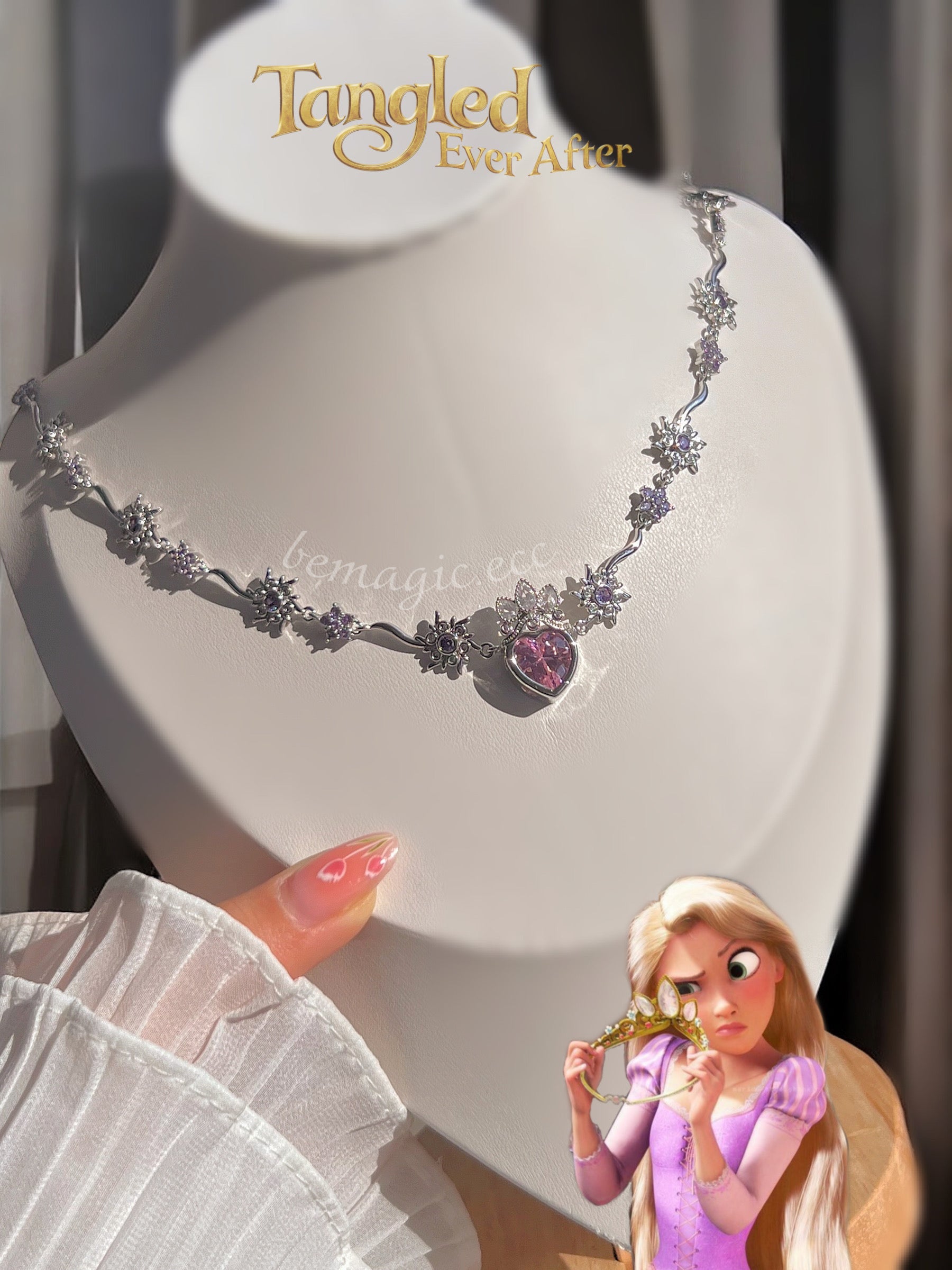 Set completo Rapunzel Plateado💜👑☀️