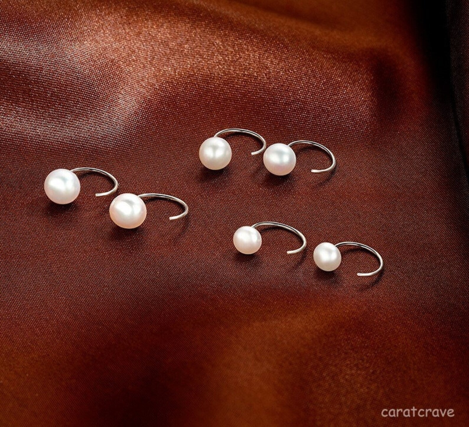 Charming Pearl Mini Hoop Earrings