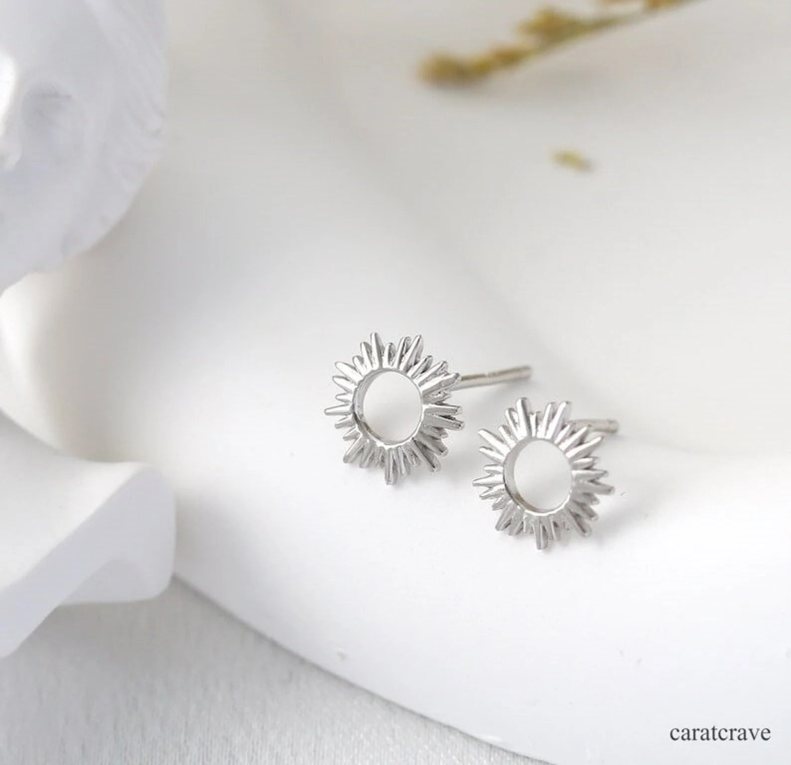 Radiant Sunburst Stud Earrings