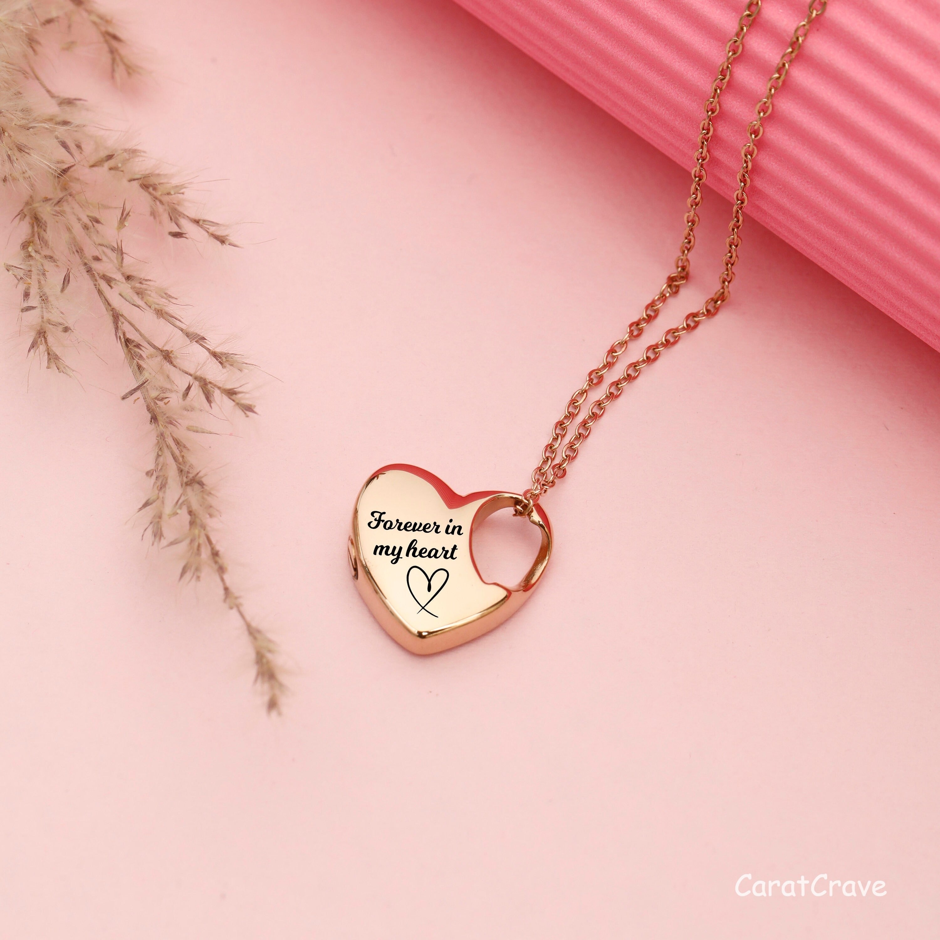 Custom Heart-Shaped Urn Necklace
