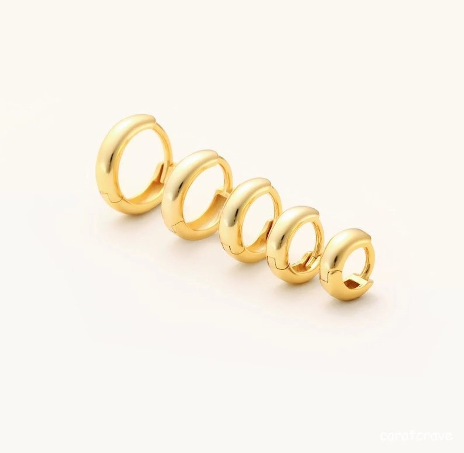 Chic Gold Huggie Earrings