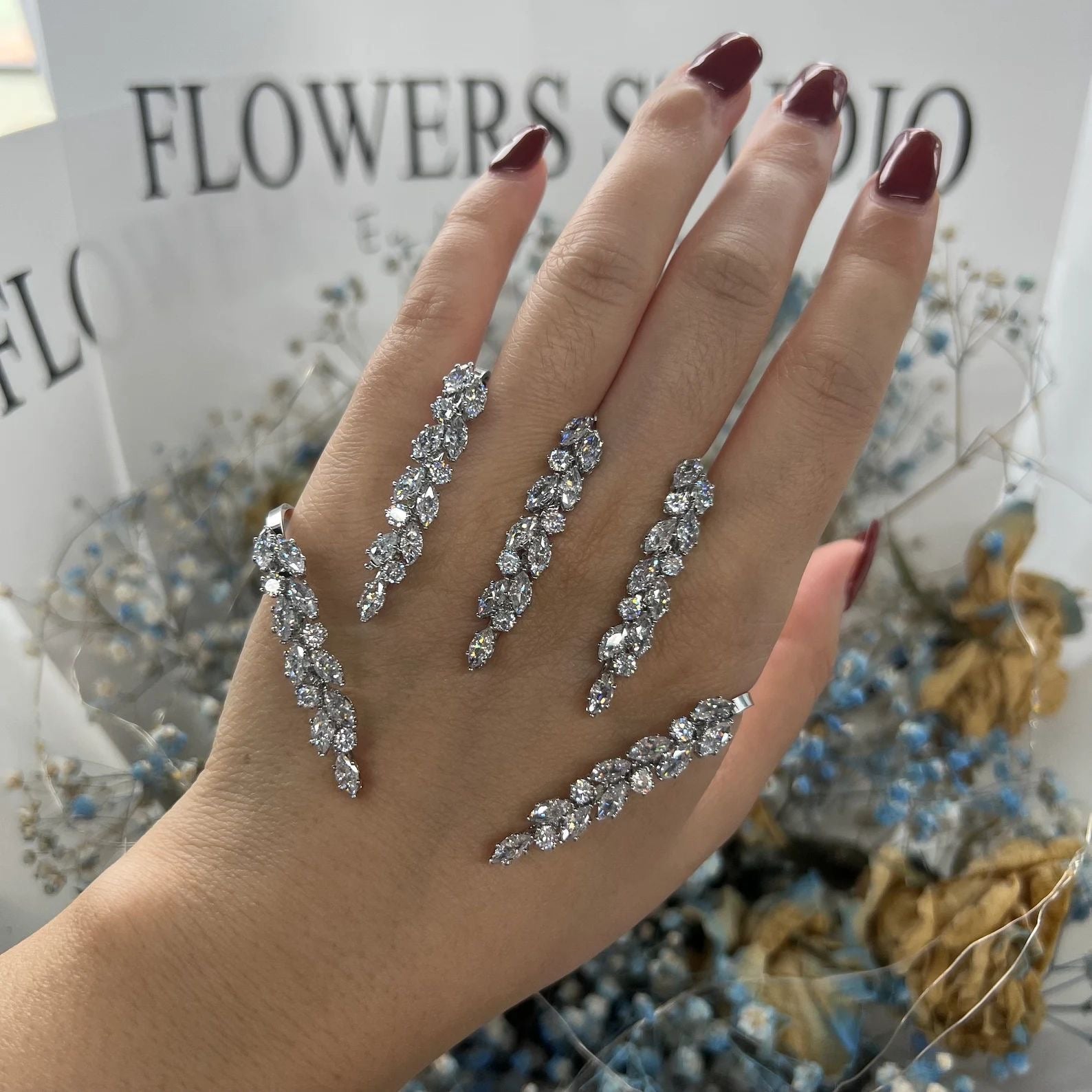 Silver Stardust Hand Jewellery