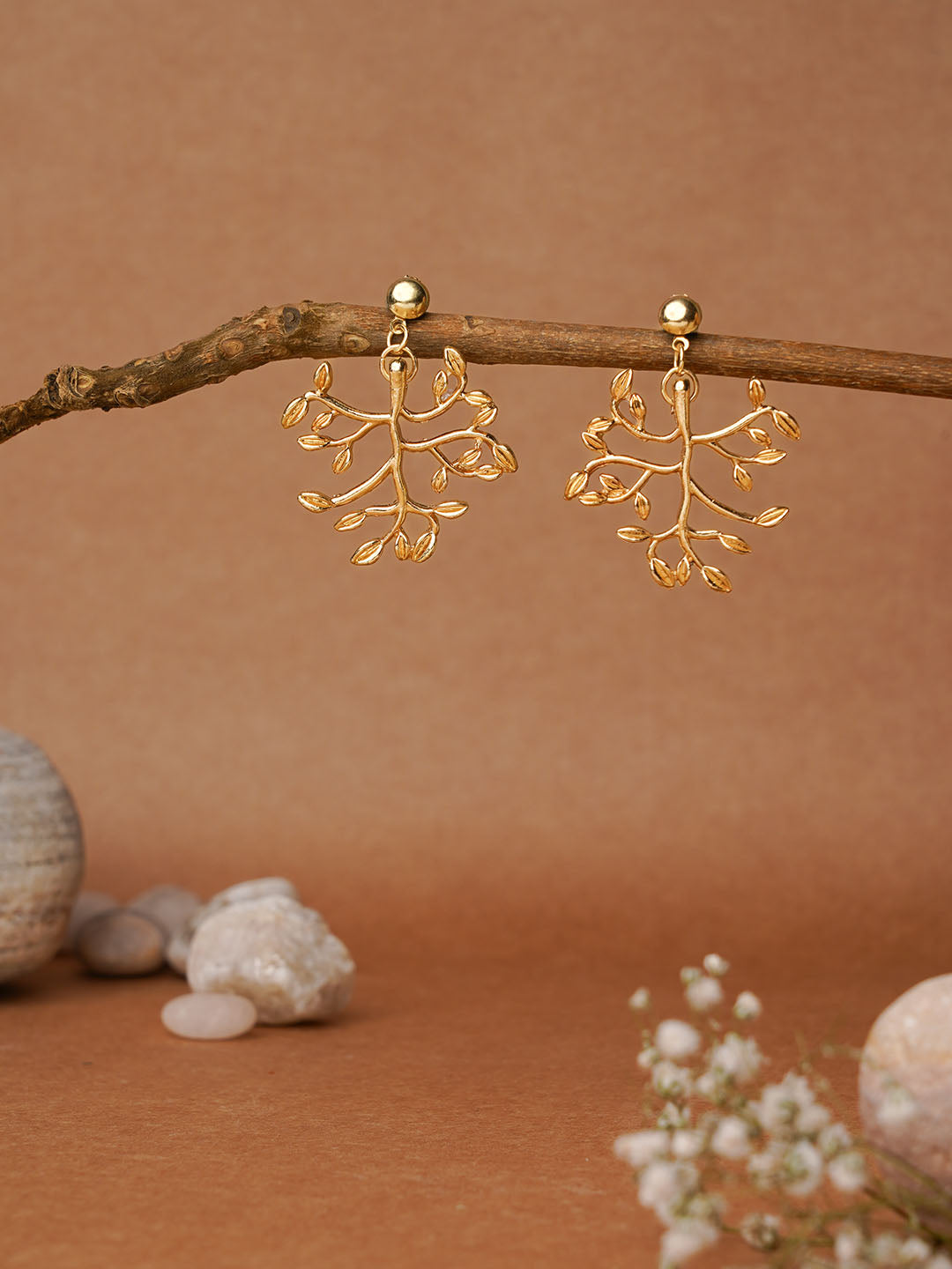 Golden Leaf Earring