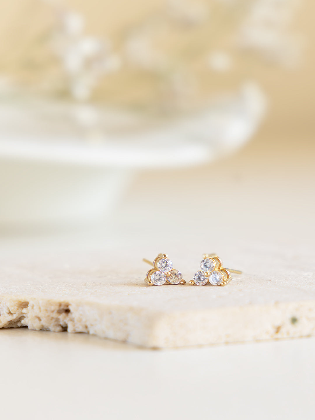 Tri-Lume Diamond Brass Studs (Anti Tarnish)
