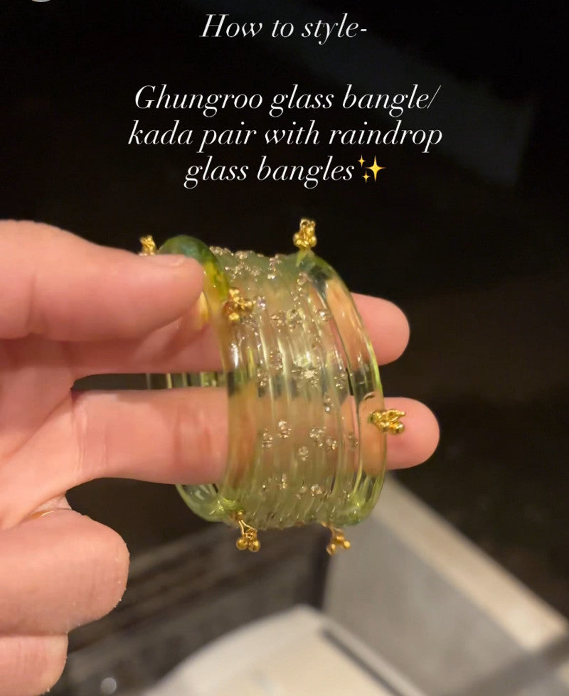 Glass Ghungroo Kada(2.4 size)