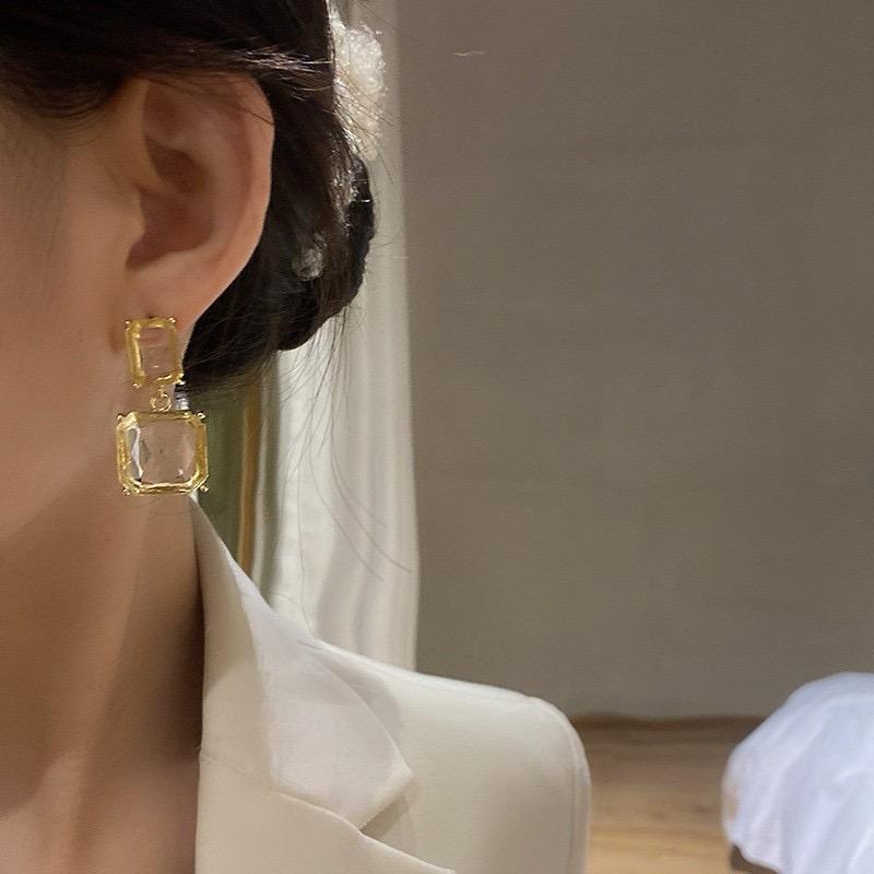 Crystal Glass Earrings
