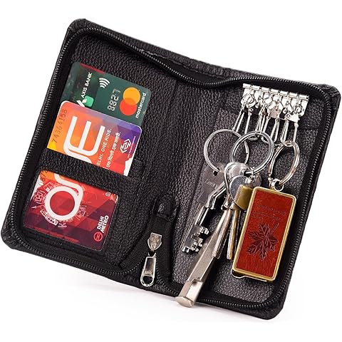 Personalized Leather Name Men's Wallet Keychain and Belt | Customized Gift Combo for Boyfriend Friend Husband Father & Son (Black)