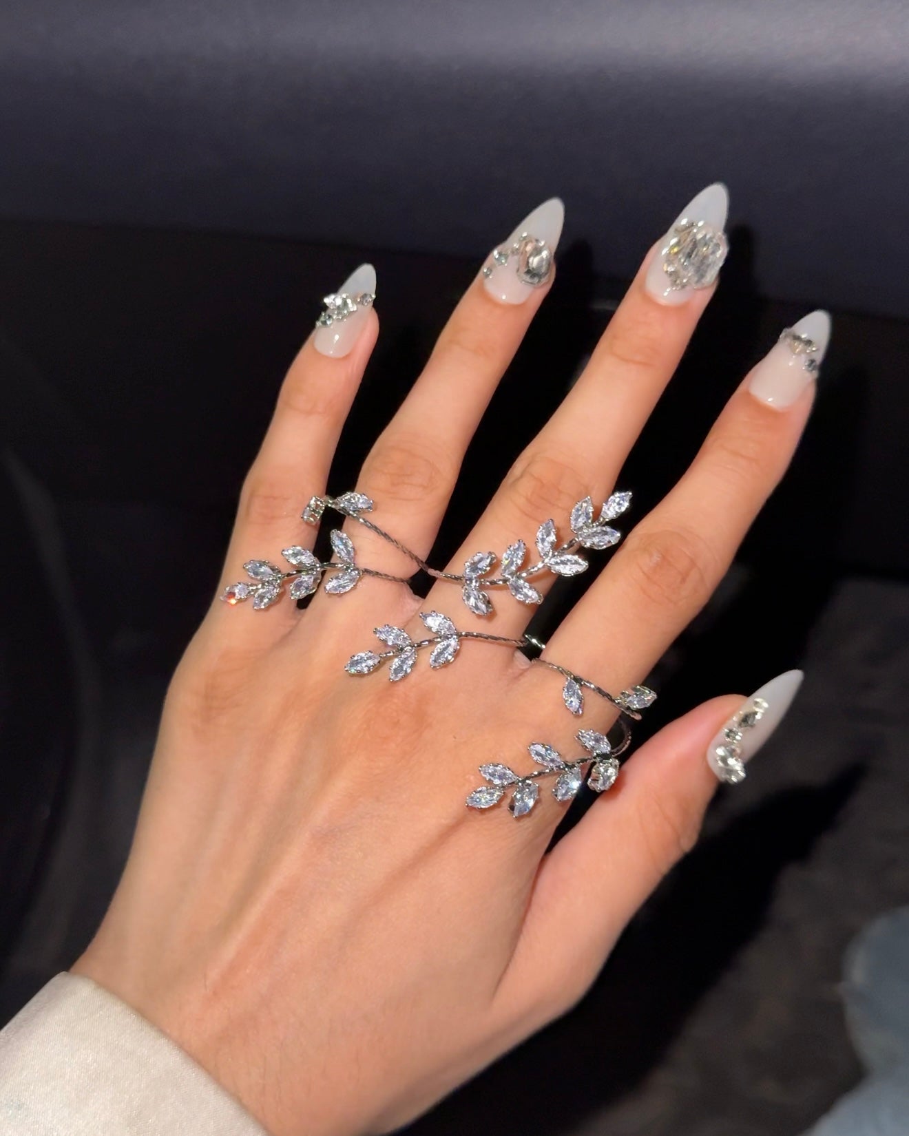 Petal Shimmer hand jewellery